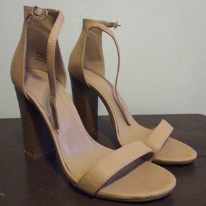 Nude Strap Heels | Charlotte Russe®